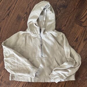 lululemon athletica Light Tan Half-Zip Hoodie
